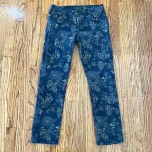 Lauren jeans company Ralph Lauren women's size 2 cottagecore flowers, blue ivory